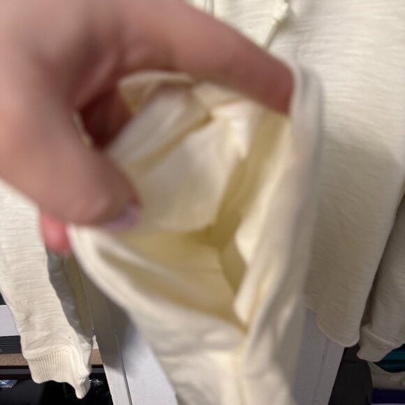 Victoria's Secret PINK Cream Full Zip Hoodie New With Tags Size Large Light - Picture 4 of 7